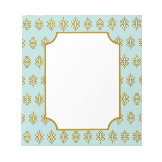 Bloc-note Antique Aqua Lace Notepad (Devant)