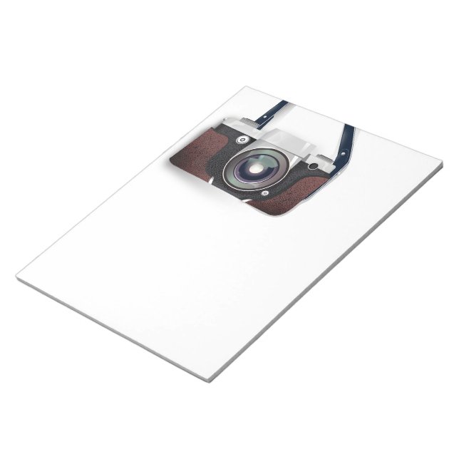 Bloc-note Appareil photo de style vintage (Incliné)