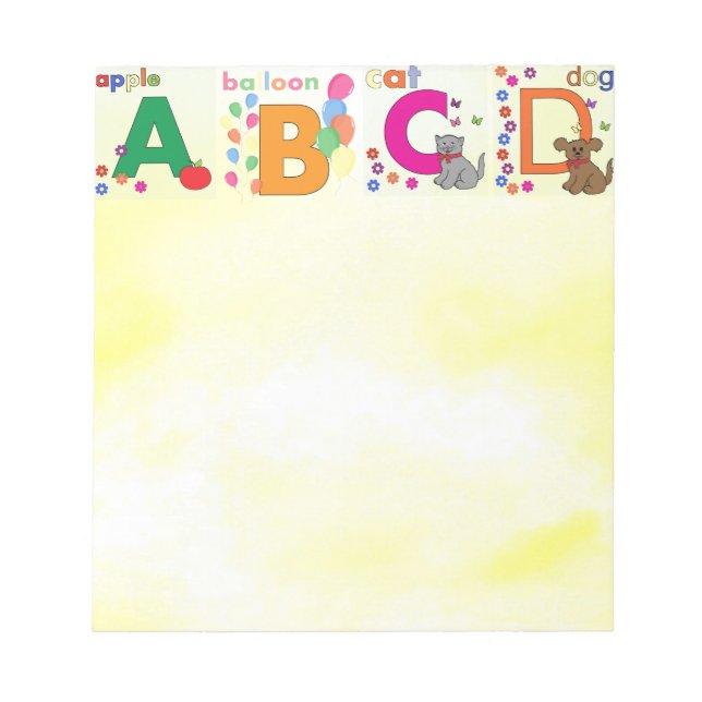 Bloc-note Apple Letter A (Devant)
