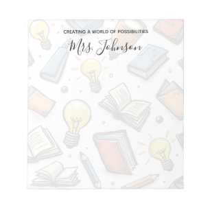 Bloc-note Appréciation de l'enseignant Motif créatif Doodle