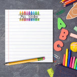 Bloc-note Appréciation de l'enseignant Personnalisé Crayon L<br><div class="desc">Appréciation de l'enseignant Bloc-notes personnalisé Crayon Lined Personnalisez ce design avec le nom de votre professeur préféré ! Le papier est de haute qualité, et les designs sont vibrants. Idéal pour l'appréciation des enseignants, cadeau de fin d'année, Noël, ou pour vous-même, si vous êtes un enseignant! J'espère que vous apprécierez...</div>