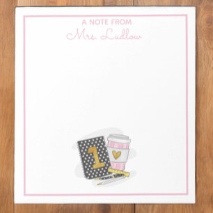 Bloc-note Appréciation personnalisée de l'enseignant de prem