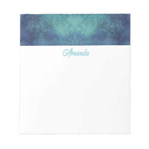 Bloc-note Aqua moderne et Abstrait pourpre
