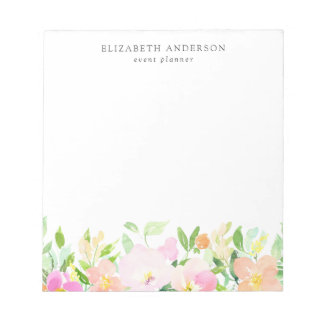 Bloc-note Aquarelle Dainty Fleurs | Pastel Floral