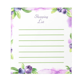 Bloc-note Aquarelle de bleuet