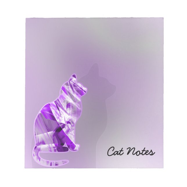 Bloc-note Aquarelle de chat animal pour Amoureux de les chat (Devant)