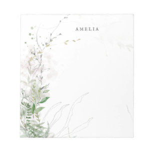 Bloc-note Aquarelle de la Terre Nom personnalisé