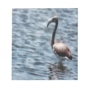 Bloc-note Aquarelle flambant Flamant rose