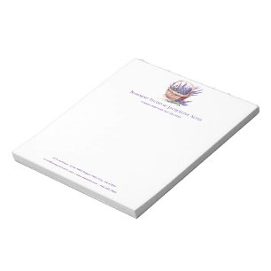 Bloc-note Aquarelle fleuriste d'entreprise personnalisée