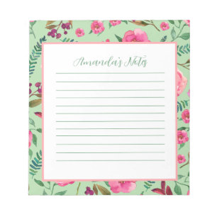 Bloc-note Aquarelle Florale