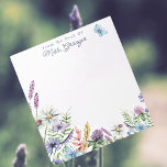Bloc-note Aquarelle Florale du bureau de l'enseignant<br><div class="desc">Découvrez notre délicieuse aquarelle florale de l'Enseignant de bureau, Retour au Bloc-notes de l'école! Ce superbe bloc-notes est un cadeau parfait pour les enseignants qui se préparent pour la saison de rentrée scolaire. Décoré d'une étonnante exposition de fleurs sauvages dans des lilas enchanteurs, des bleus et des tons roses, il...</div>