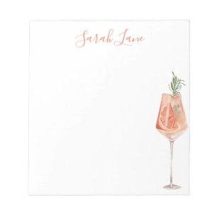 Bloc-note Aquarelle Fruity Island Boisson personnalisée