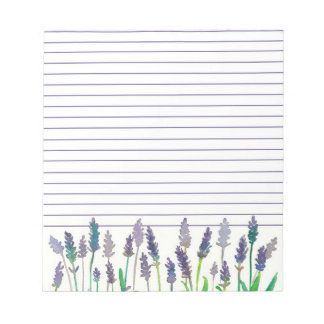 Bloc-note Aquarelle Lavande Fleurs Liner