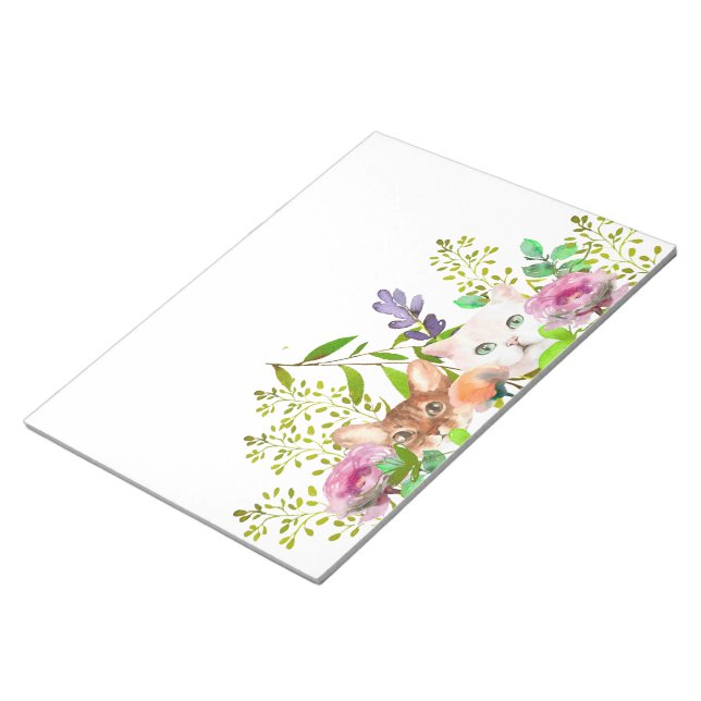 Bloc-note Aquarelle Peeking Cats (Incliné)