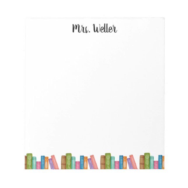 Bloc-note Aquarelle personnalisée Conception de livre-Lover  (Devant)