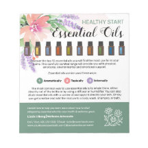 Aquarelle printanière Florale Huiles essentielles