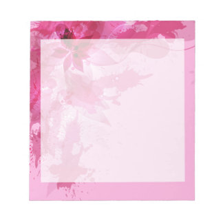Bloc-note Aquarelle rose Abstrait Pastel