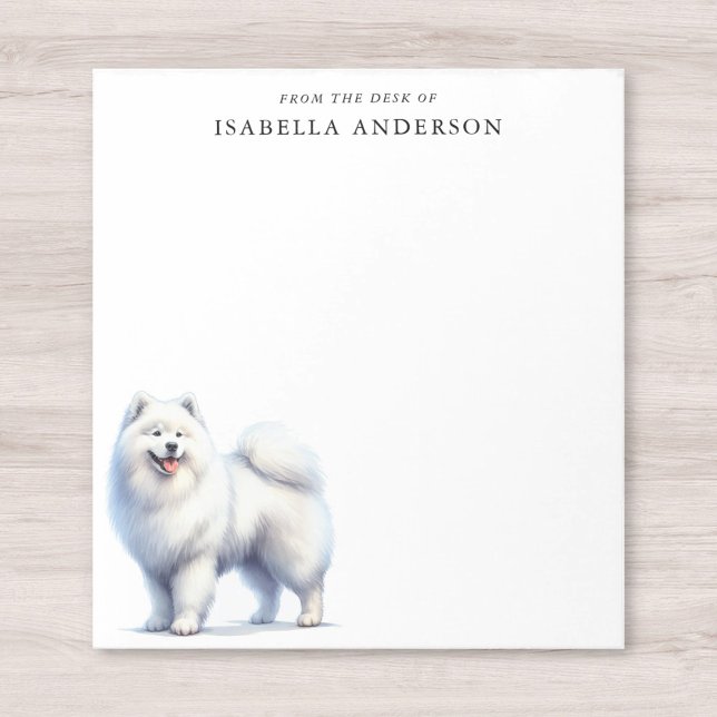 Bloc-note Aquarelle Samoyée Du Bureau De (Créateur téléchargé)