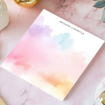 Bloc-note Aquarelle Soft Pastel Rainbow Nom personnalisé<br><div class="desc">Ajoutez une touche de couleur rêveuse à votre journée avec ce bloc-notes personnalisé. Le design comprend un lave-eau doux et fluide dans une palette arc-en-ciel pastel. Ce design abstrait et artistique crée un cadre unique et apaisant. Customisez ce bloc-notes avec votre propre texte. Parfait pour les notes créatives, la journalisation...</div>