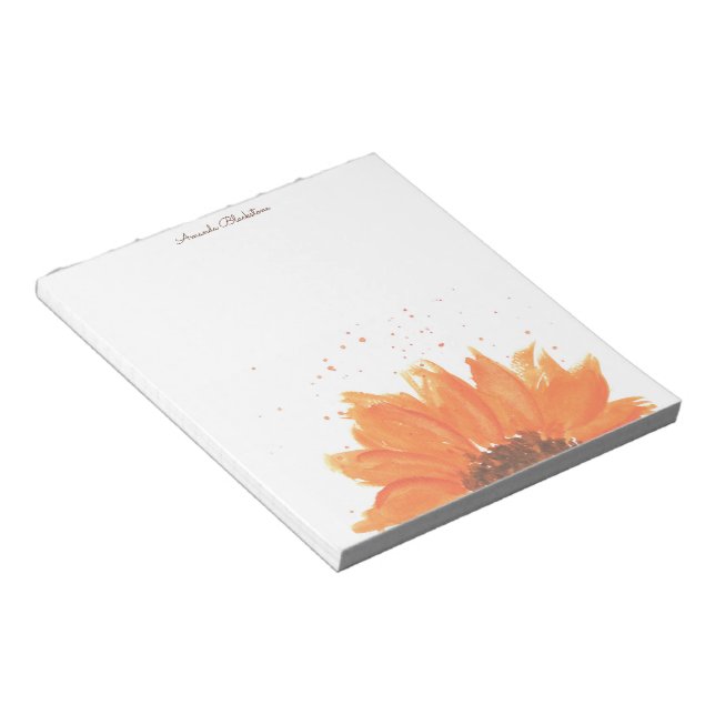 Bloc-note Aquarelle Tournesol  (Incliné)