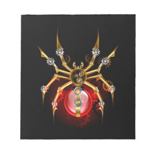 Bloc-note Araignée en vapeur noire