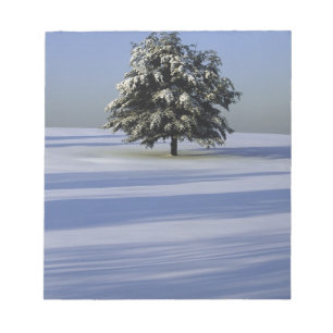 Bloc-note Arbre dans le paysage couvert de neige
