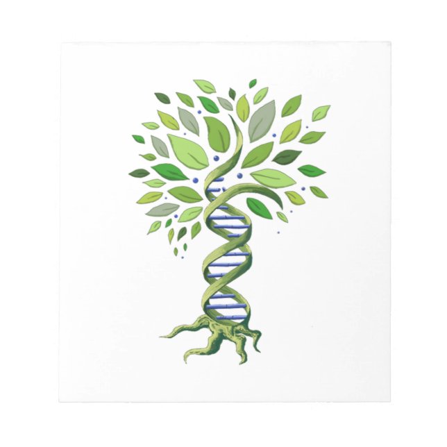 Bloc-note Arbre de vie génétique de l'ADN Environnement de b (Devant)
