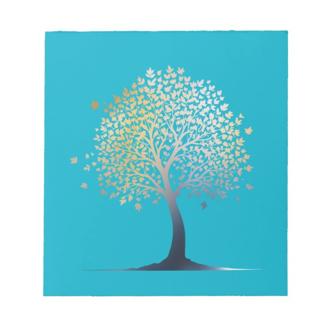 Bloc-note Arbre Nature Environnement Vie Style Silhouette (Devant)