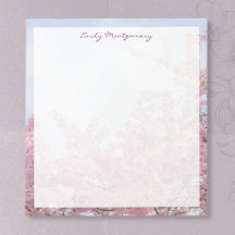 Arbre printanier, nom / texte personnalisé floral