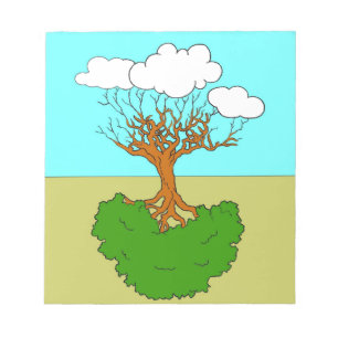 Bloc-note arbre renversé