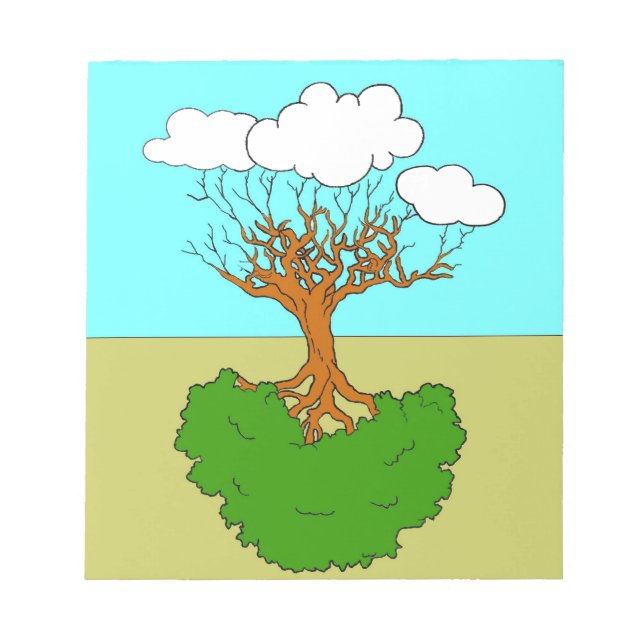 Bloc-note arbre renversé (Devant)