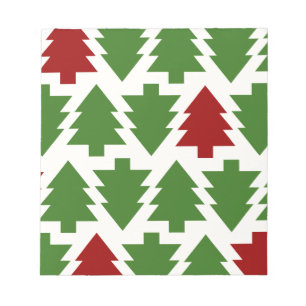 Bloc-note Arbres de Noël Motif de Fêtes