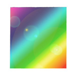Bloc-note arc en ciel