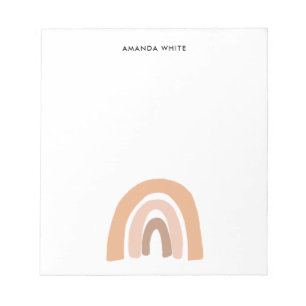 Bloc-note Arc-en-ciel neutre Earthy Pastel