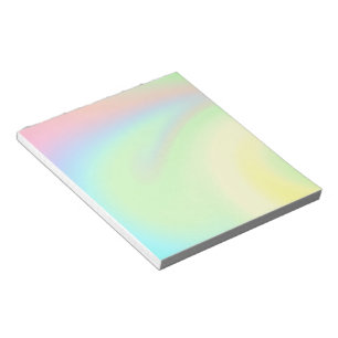 Bloc-note Arc-en-ciel pastel de couleur
