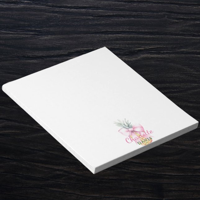 Bloc-note Arc rose ananas nom tropical (Créateur téléchargé)