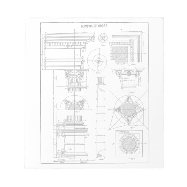 Bloc-note Architecture vintage (Devant)
