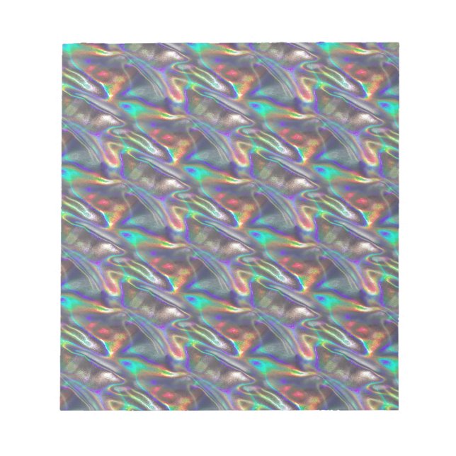 Bloc-note argent holographique (Devant)