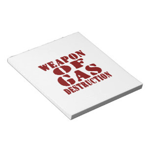Bloc-note Arme De Destruction Du Gaz