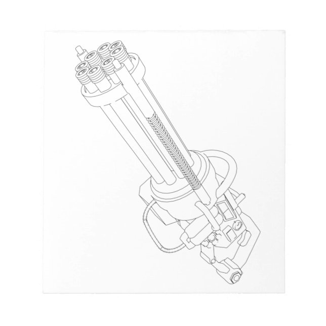 Bloc-note Arme de rotation Steampunk (Devant)