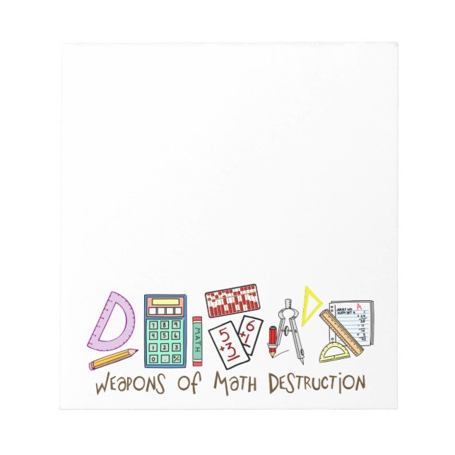 Bloc-note Armes De Destruction Mathématique (Devant)