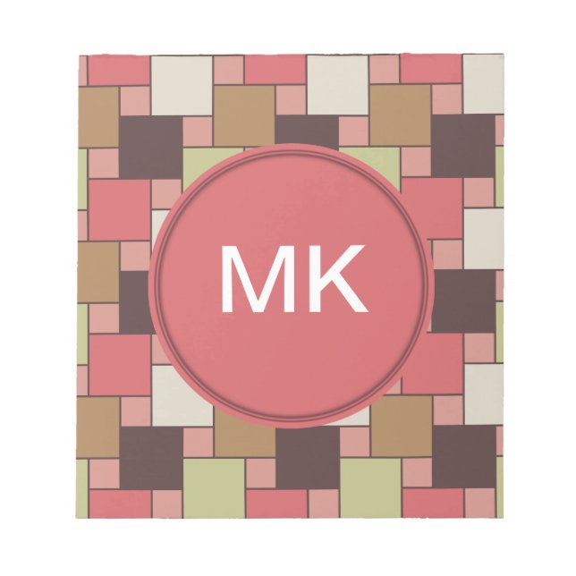 Bloc-note Armoire d'épices géométrique (Devant)