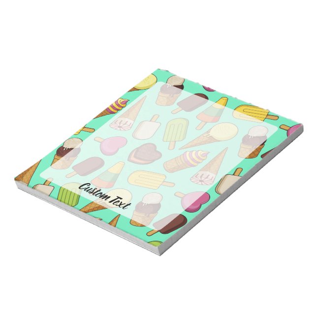 Bloc-note Arrière - plan de glace (Tourné)