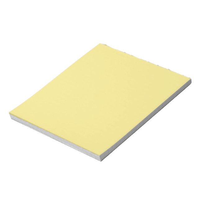 Bloc-note Arrière - plan jaune beurre pastel prêt à customis (Tourné)