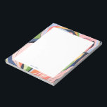 Bloc-note Art Abstrait coloré Personnalisé<br><div class="desc">Ce bloc-notes personnalisé présente une belle aquarelle peinte à la main art abstrait. Customisez le texte avec votre nom et utilisez-le pour toute occasion ou entreprise. D'autres produits correspondants sont disponibles dans ma boutique ByEunMee.</div>