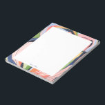 Bloc-note Art Abstrait coloré Personnalisé<br><div class="desc">Ce bloc-notes personnalisé présente une belle aquarelle peinte à la main art abstrait. Customisez le texte avec votre nom et utilisez-le pour toute occasion ou entreprise. D'autres produits correspondants sont disponibles dans ma boutique ByEunMee.</div>