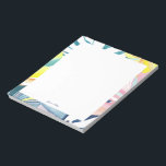 Bloc-note Art Abstrait tropical Papeterie personnalisée<br><div class="desc">Ce bloc-notes personnalisé présente un bel art botanique aquarelle peint à la main. Customisez le texte avec votre nom et utilisez-le pour n'importe quelle occasion ou entreprise. D'autres produits correspondants sont disponibles dans ma boutique ByEunMee.</div>