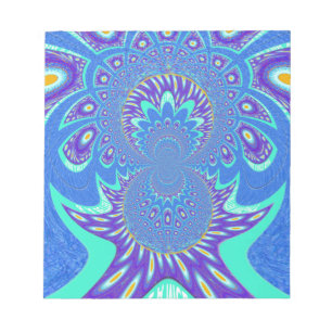 Bloc-note Art bleu moderne