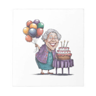 Bloc-note Art de ballon de fête d'anniversaire humoristique