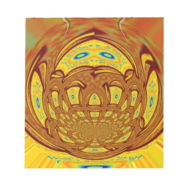 Bloc-note Art de baseball jaune doré Imprimer (Devant)